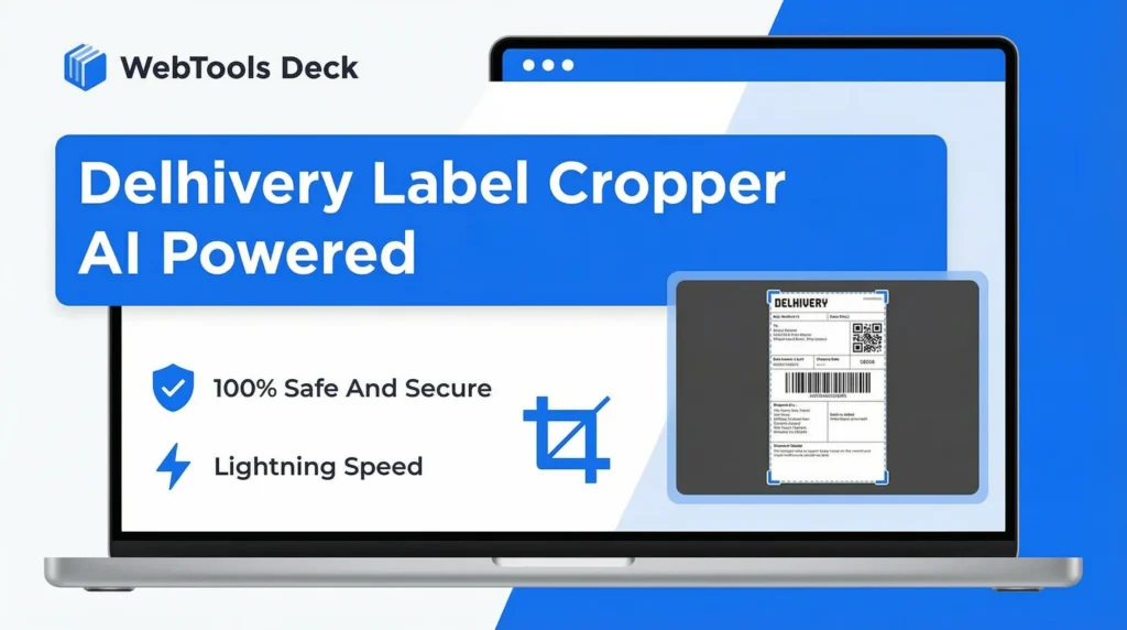 Delhivery Shipping Label Cropper - WebTools Deck